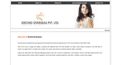 Desktop Screenshot of orchidoverseas.com