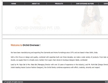 Tablet Screenshot of orchidoverseas.com